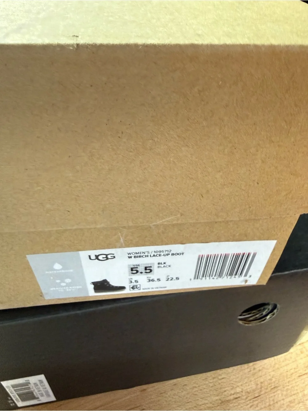 UGG Black Lace-Up Women's Boots